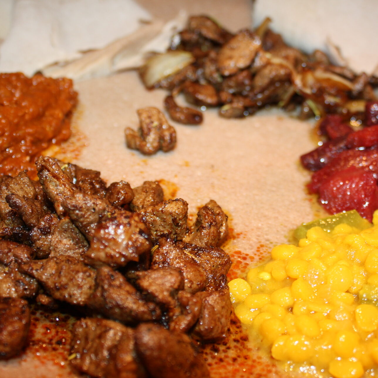 የስጋ ጥብስ | YeSiGa TiBs (Beef) @ Benyam Ethiopian Cuisine